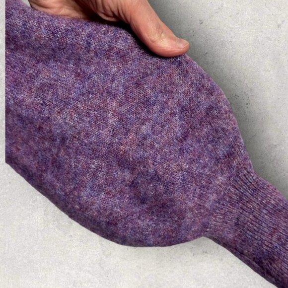 Sezane Mila Jumper Knit Sweater Mohair Merino Wool Purple Size Medium French M - Picture 11 of 15